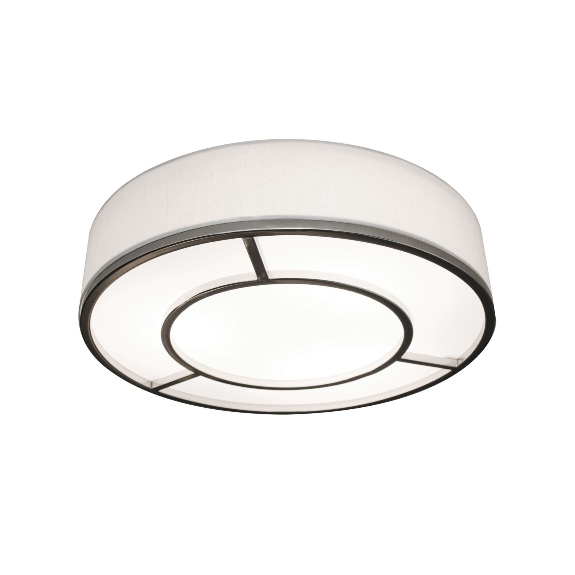 Reeves 20" LED Flush Mount, Satin Nickel Finish