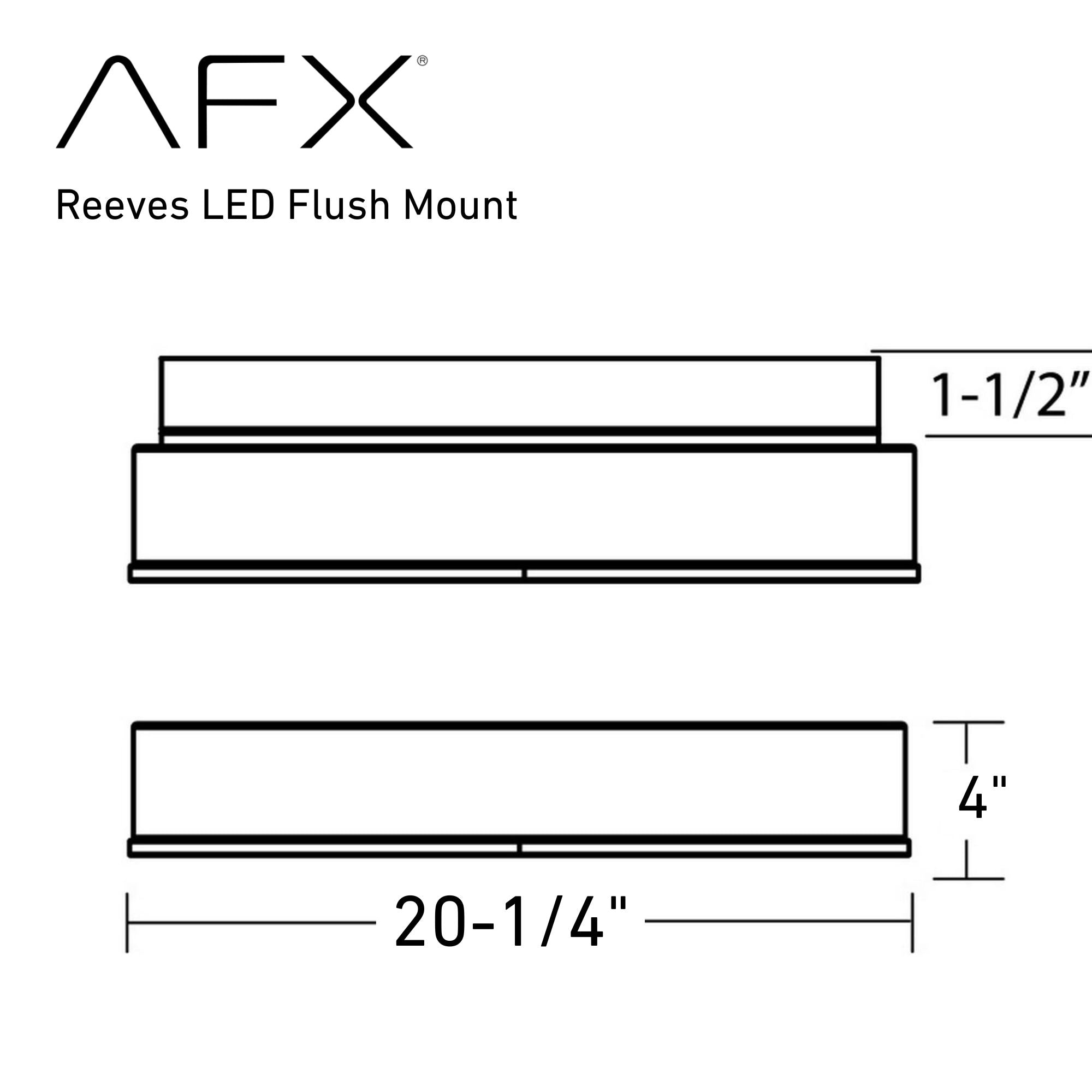Reeves 20" LED Flush Mount, Satin Nickel Finish