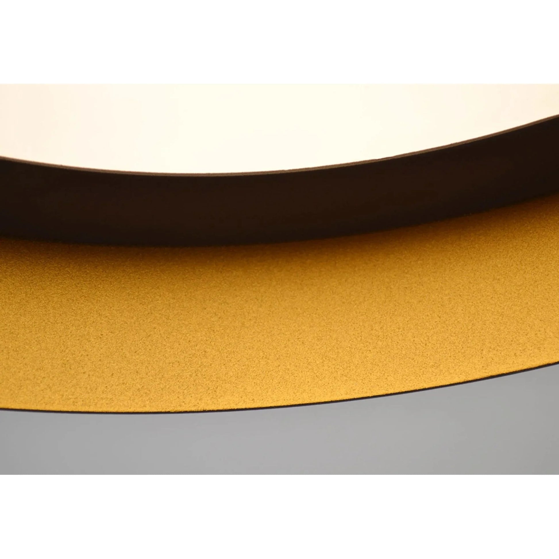 Reveal 12" LED Flush Mount, Black and Gold Finish, 120V - Bees Lighting