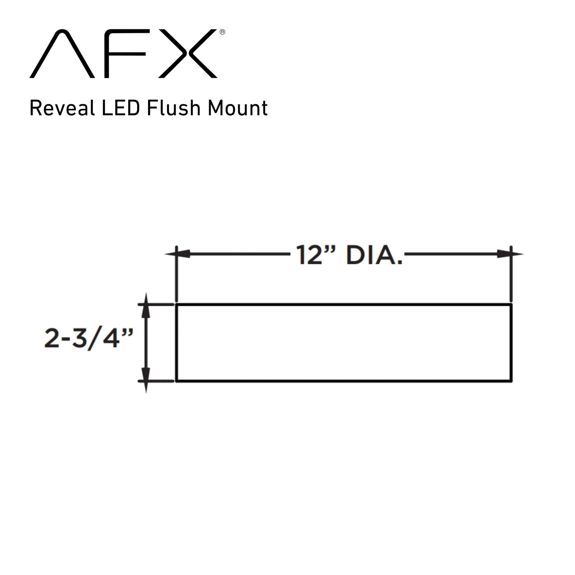 Reveal 12" LED Flush Mount, Black and Gold Finish, 120V - Bees Lighting
