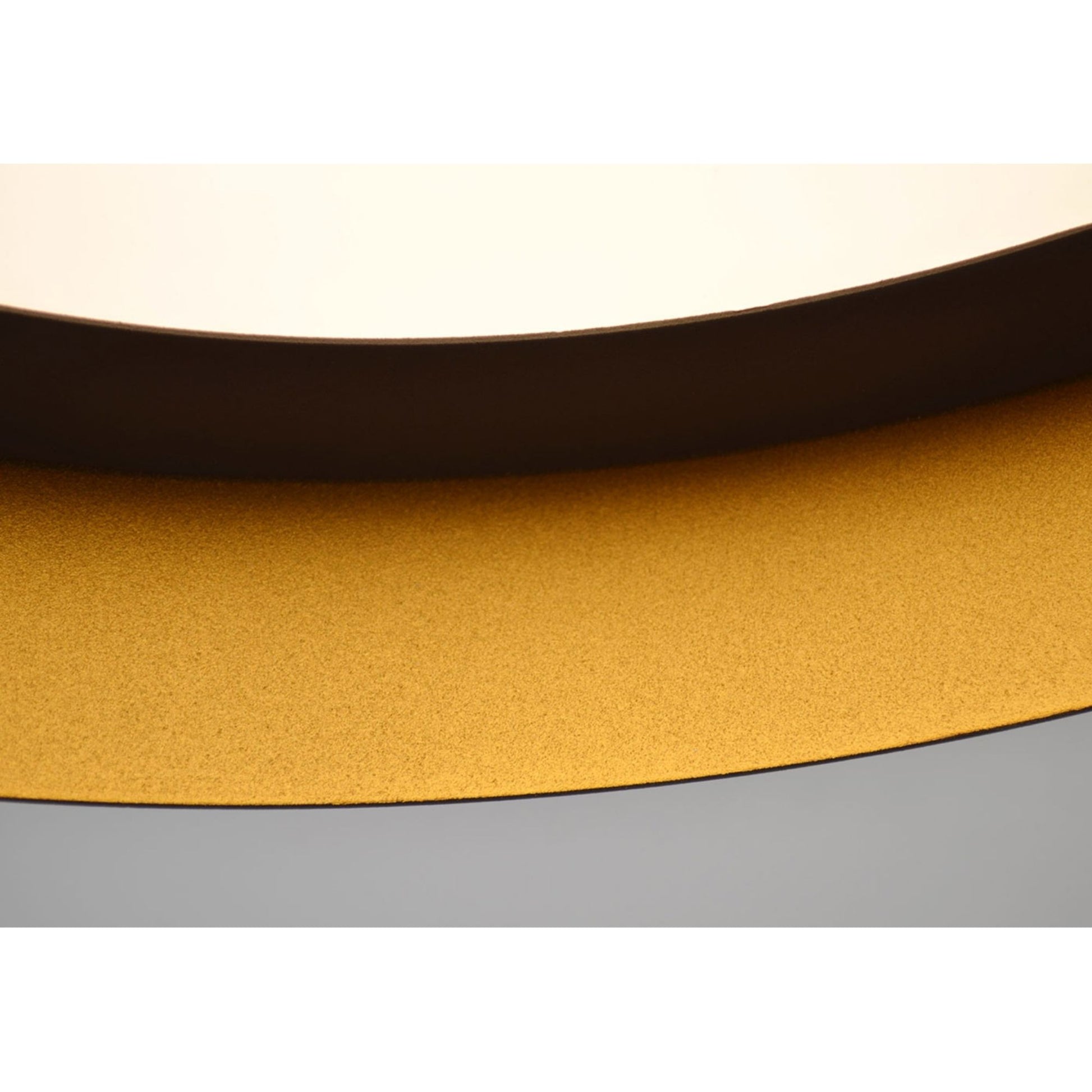 Reveal 12" LED Flush Mount, Black and Gold Finish, 120-277V - Bees Lighting