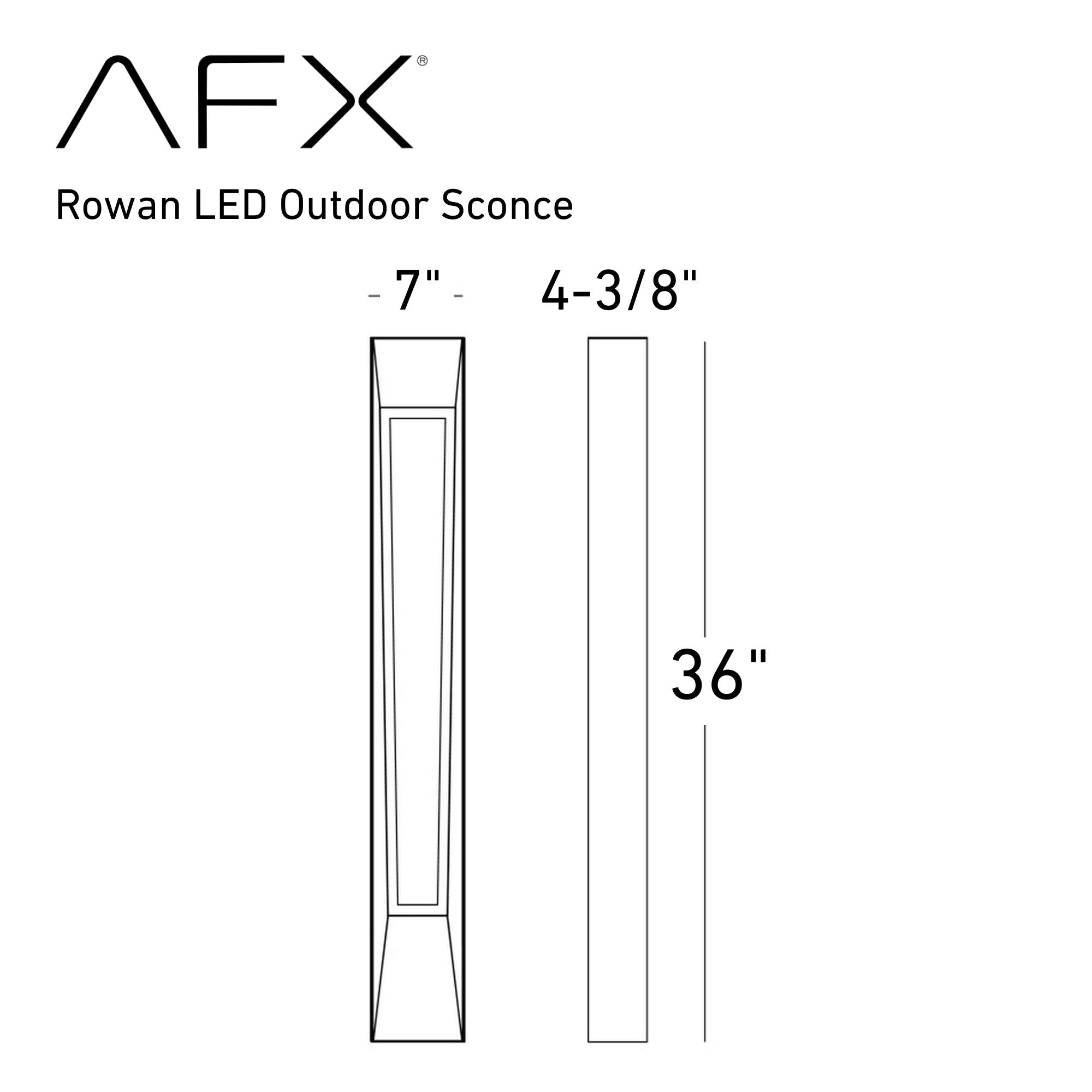 Rowan 36 in. LED Outdoor Wall Sconce Bronze Finish - Bees Lighting