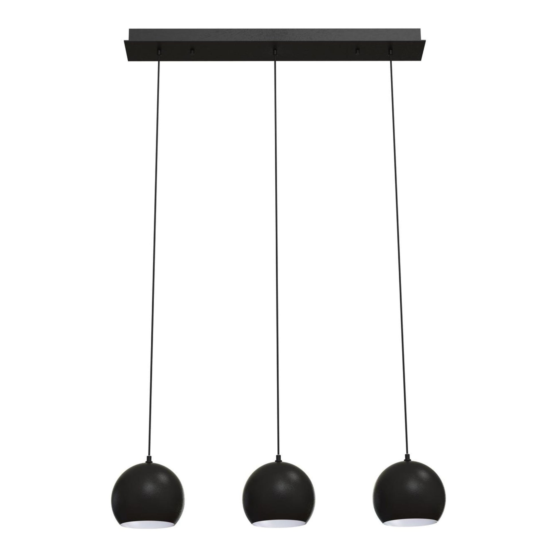 Roxy 36" 3-Light Linear Pendant, Black Finish - Bees Lighting