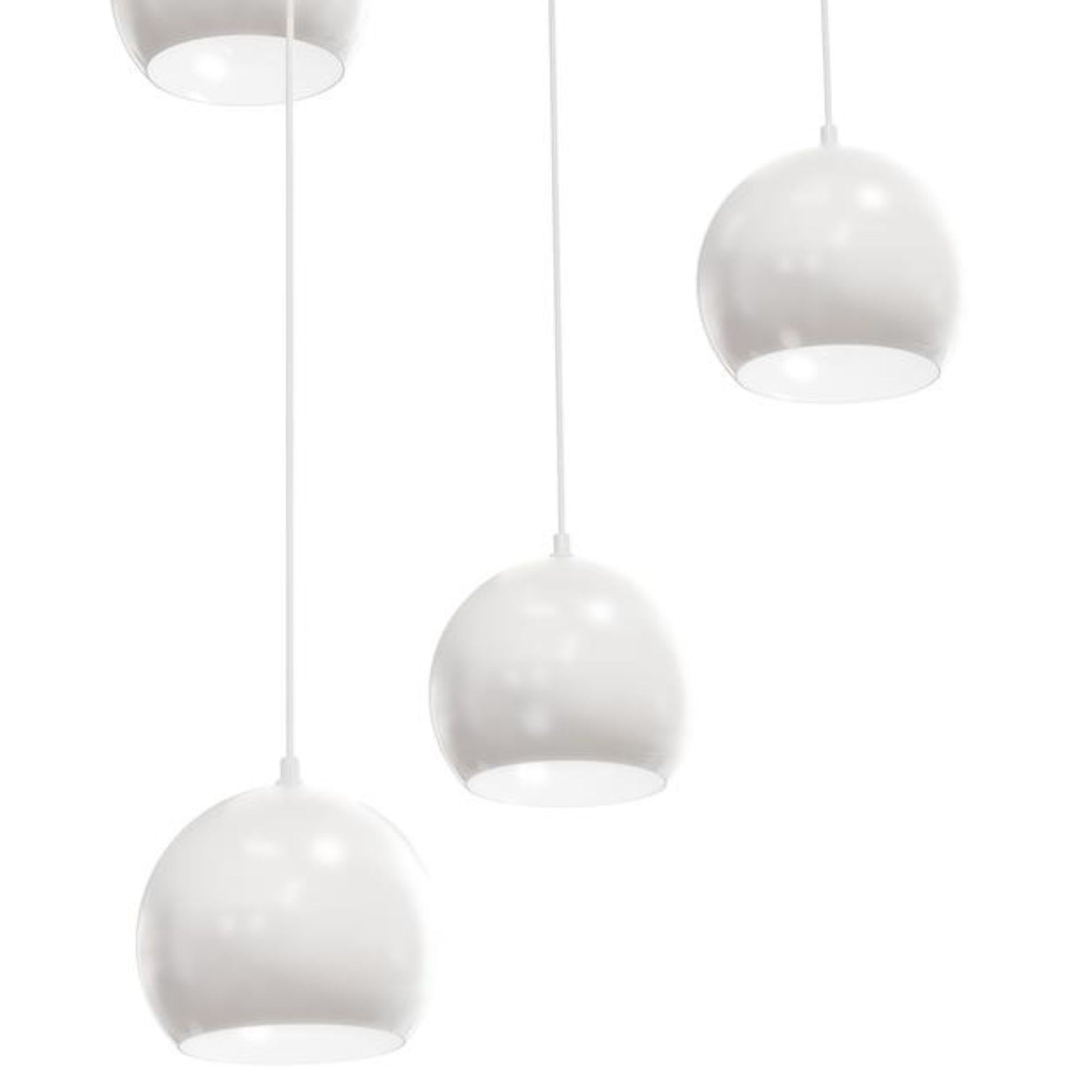 Roxy 24" 5-Light Mini Pendant, White Finish - Bees Lighting
