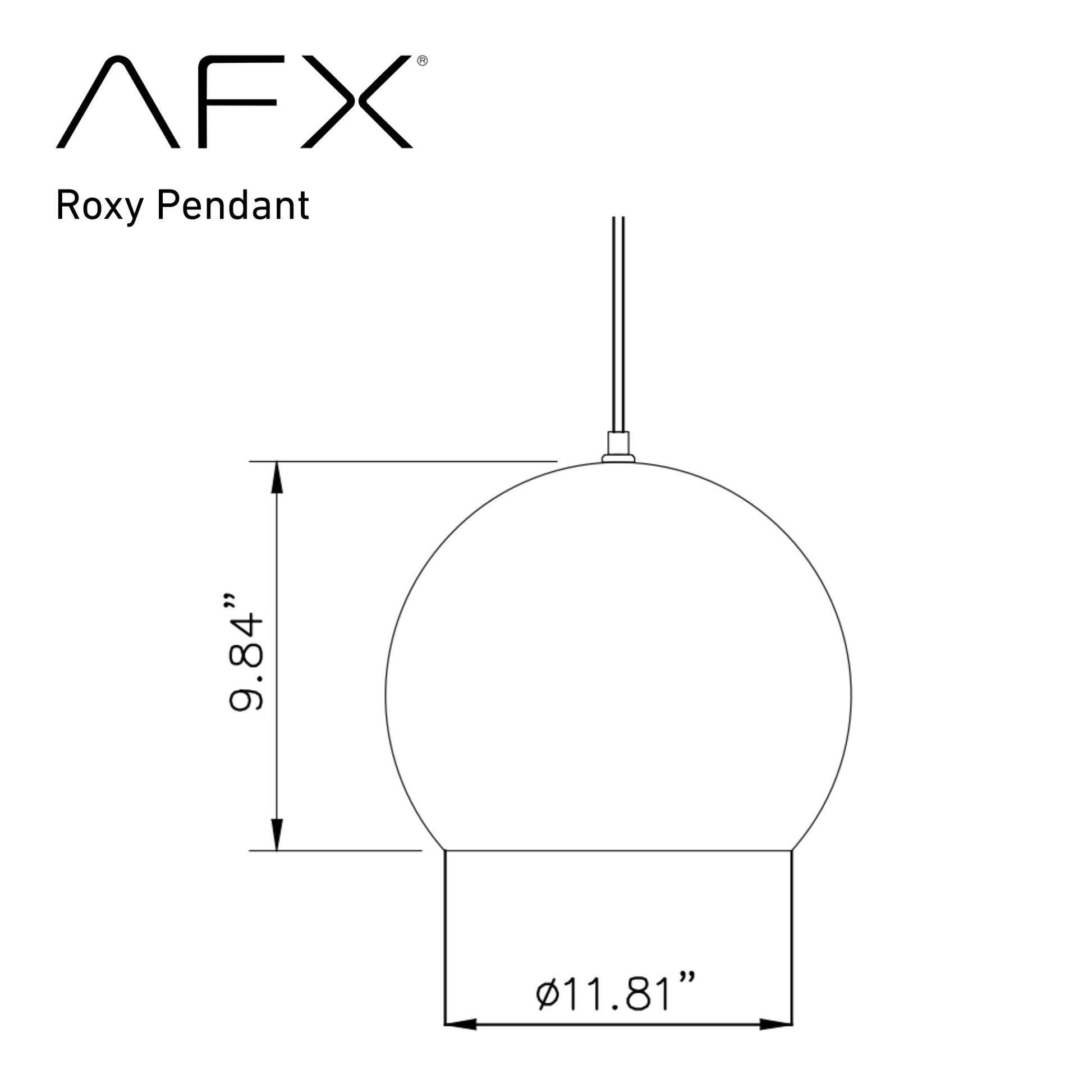 Roxy 10" Pendant, Black Finish - Bees Lighting