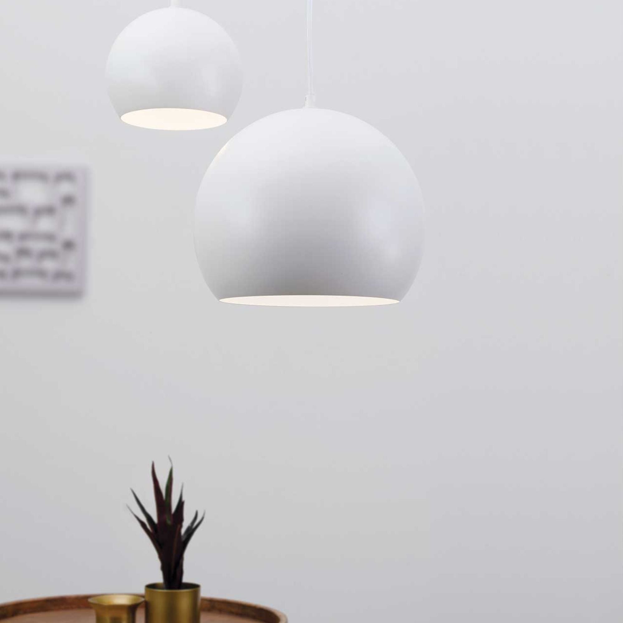 Roxy 10 in. Pendant Light White Finish - Bees Lighting