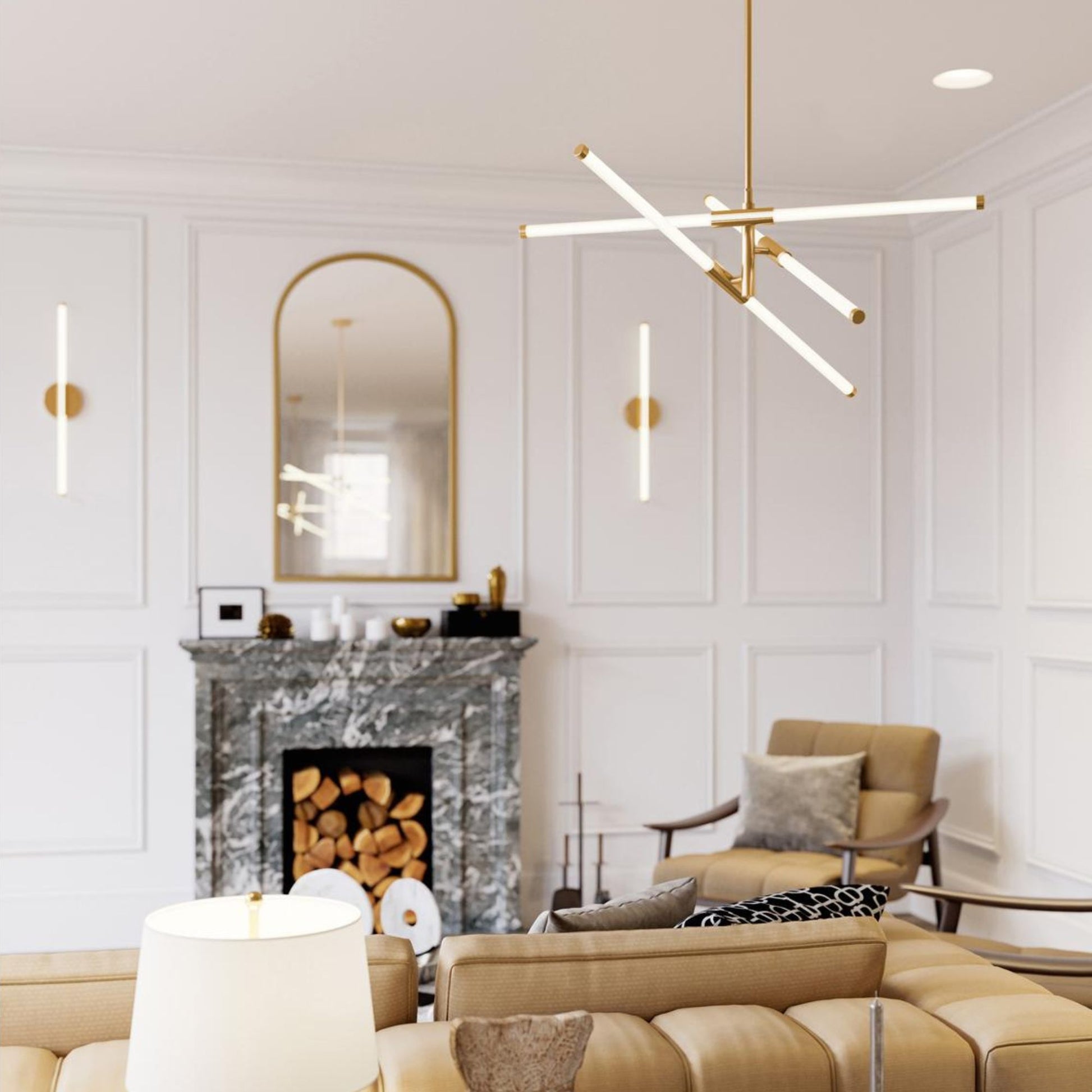 Rusnak 30" LED Pendant, Polished Chrome Finish - Bees Lighting