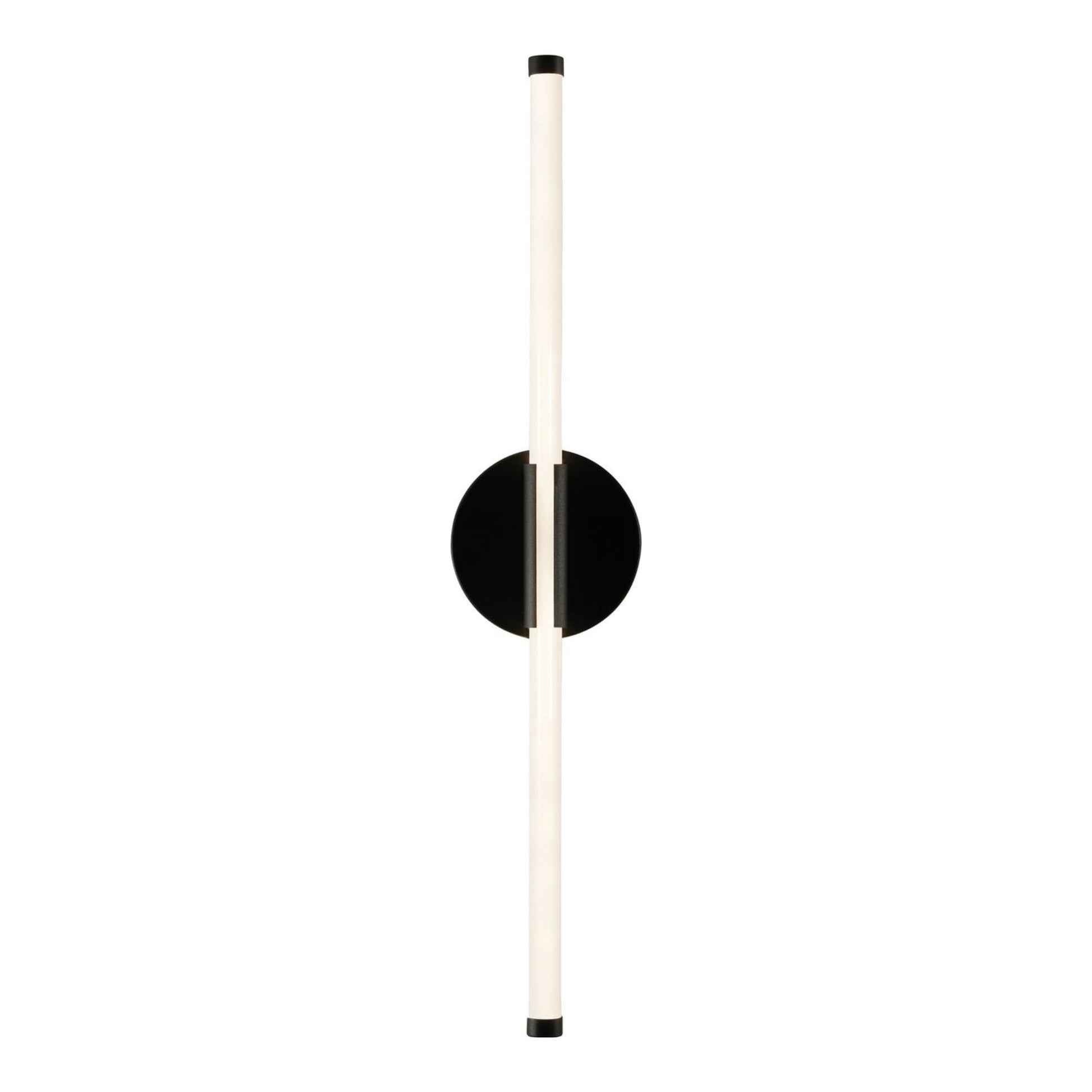 Rusnak 24" LED Wall Sconce, Black Finish - Bees Lighting