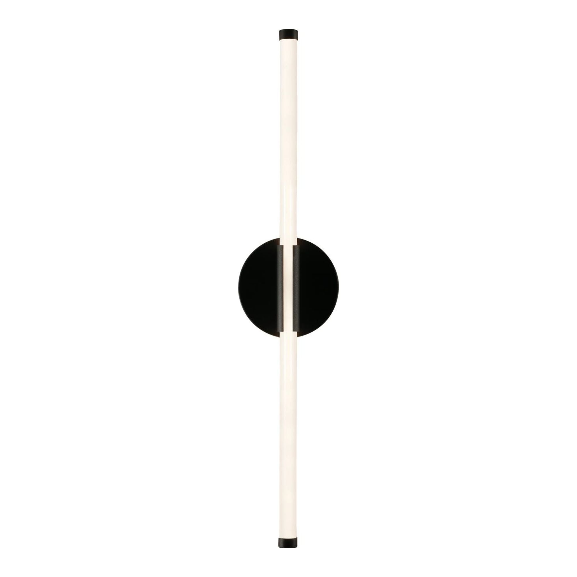 Rusnak 24 In. LED Wall Light Black Finish - Bees Lighting