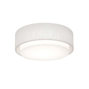 Sanibel 18" LED Flush Mount, Linen White Finish