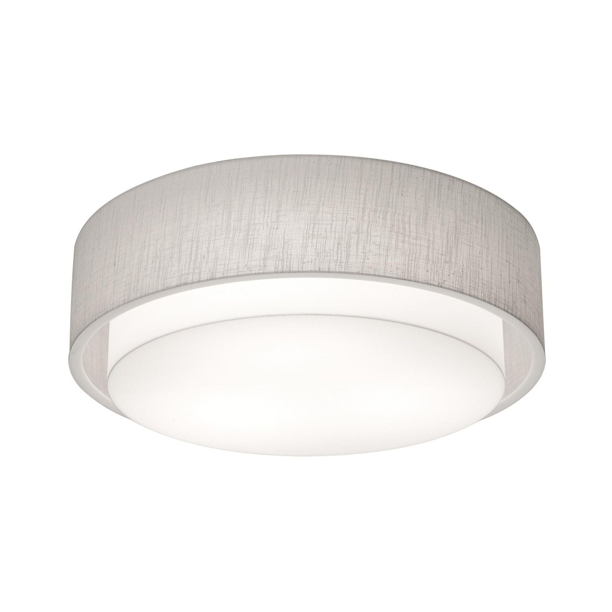 Sanibel 23" LED Flush Mount, Linen White Finish