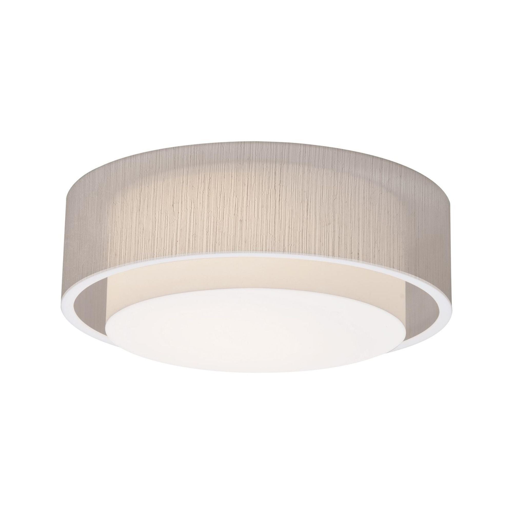 Sanibel 23" 3-Light Flush Mount, Jute Finish