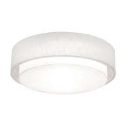Sanibel 32" LED Flush Mount, Linen White Finish
