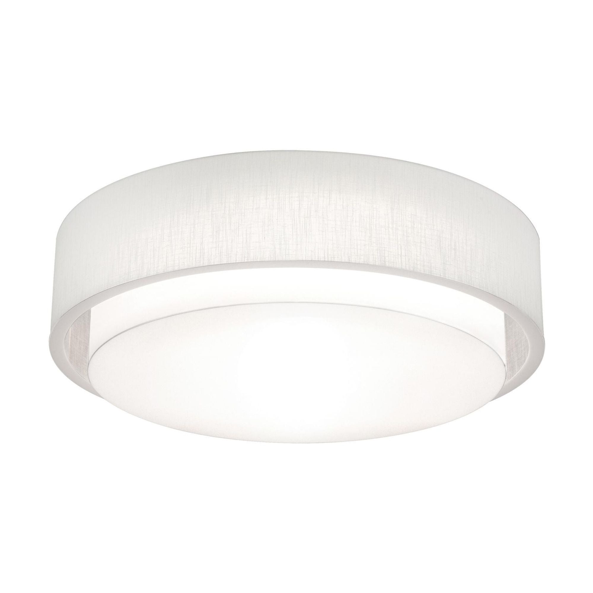 Sanibel 32" 4-Light Flush Mount, Linen White Finish
