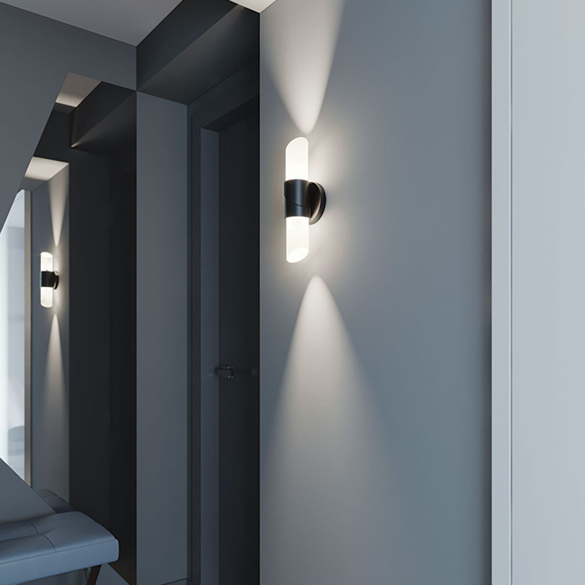 Slice 13" LED Wall Sconce, Black Finish - Bees Lighting