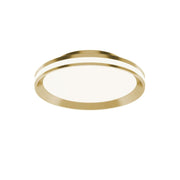 Sona 12" LED Flush Mount, Satin Brass Finish