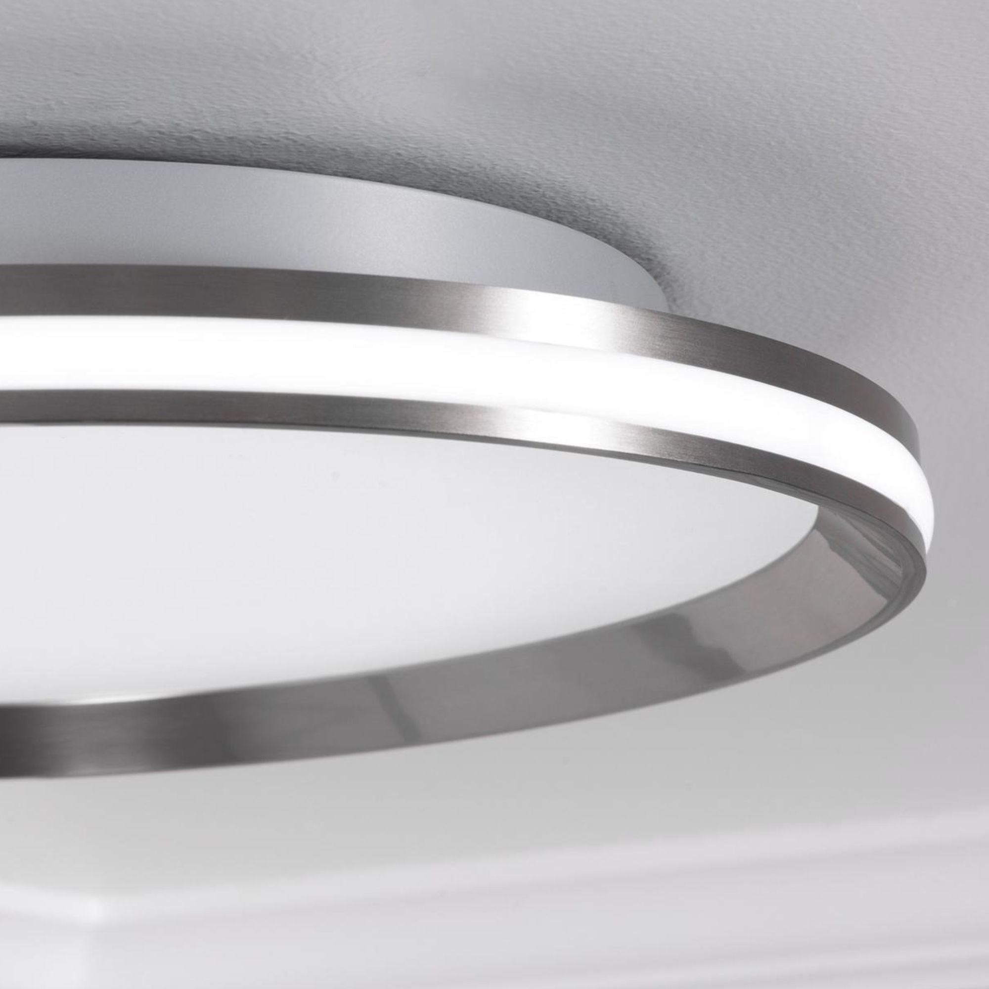 Sona 12" LED Flush Mount, Satin Nickel Finish