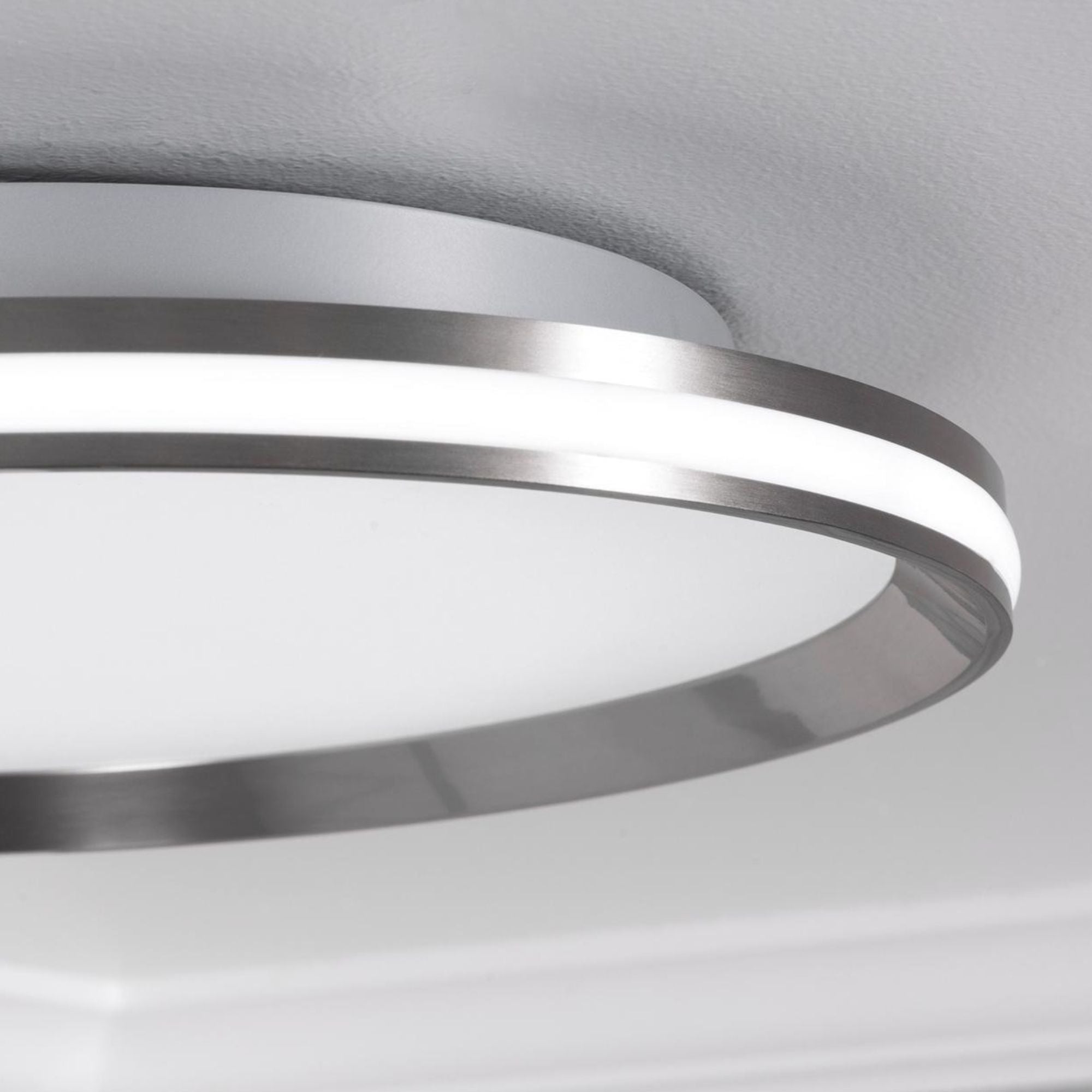 Sona 16" LED Flush Mount, Satin Nickel Finish