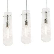 Spun 41" 3 Lights Linear Pendant Light Satin Nickel - Bees Lighting