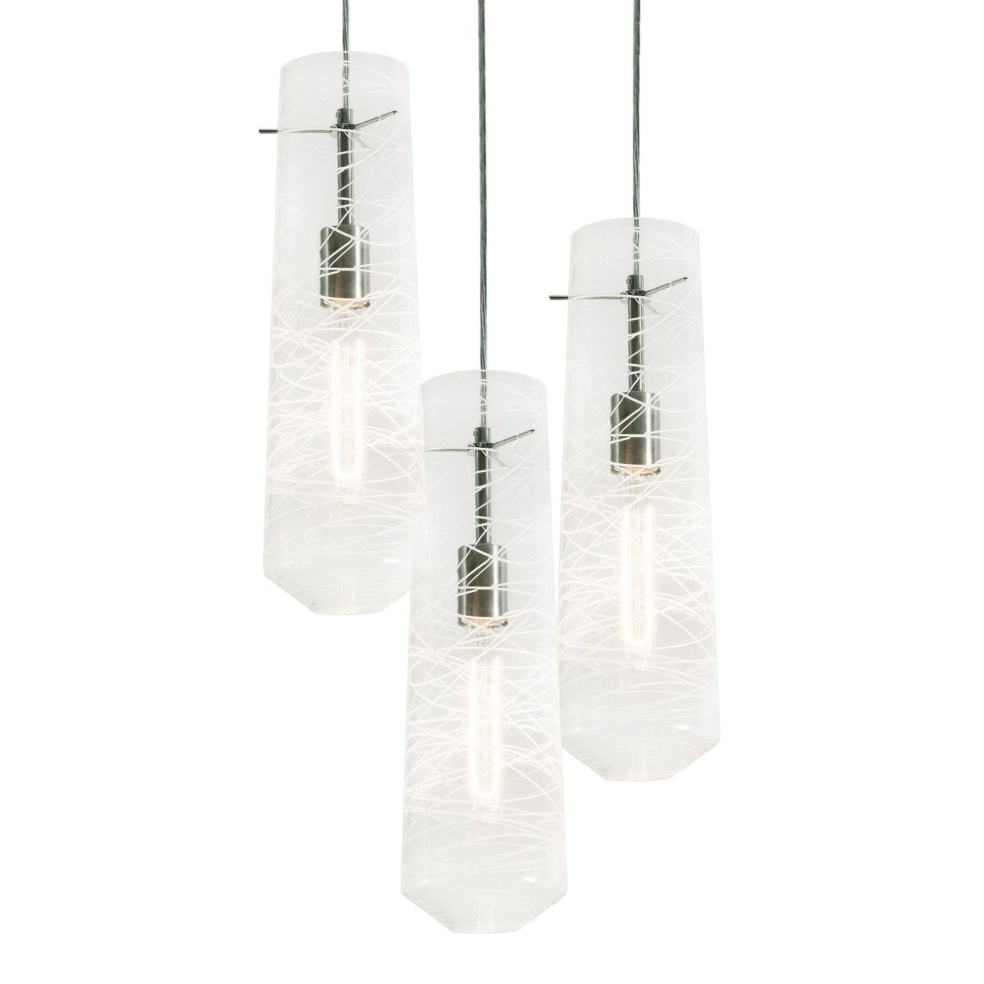 Spun Pendant Light Satin Nickel - Bees Lighting
