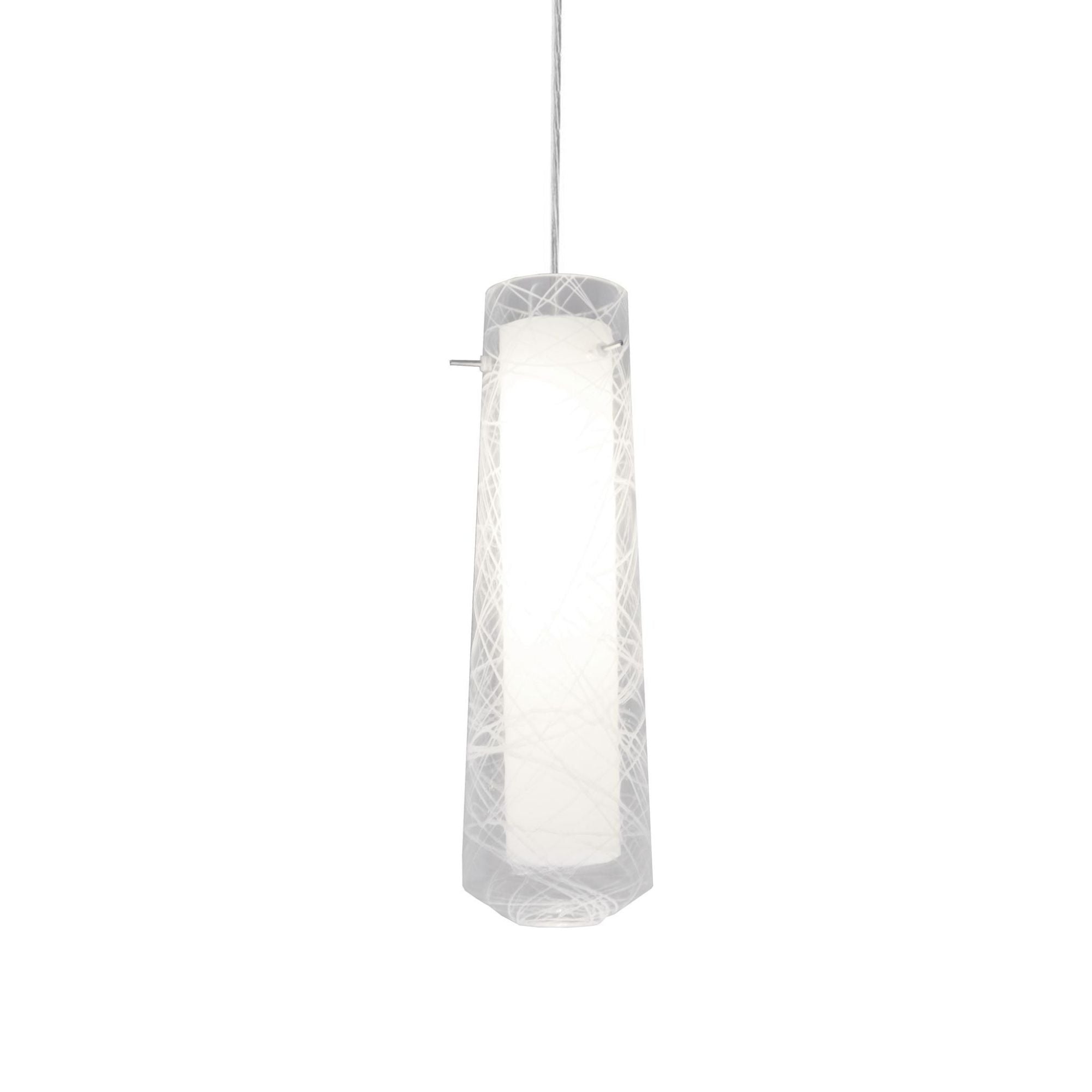 Spun 5" LED Pendant Light Satin Nickel - Bees Lighting