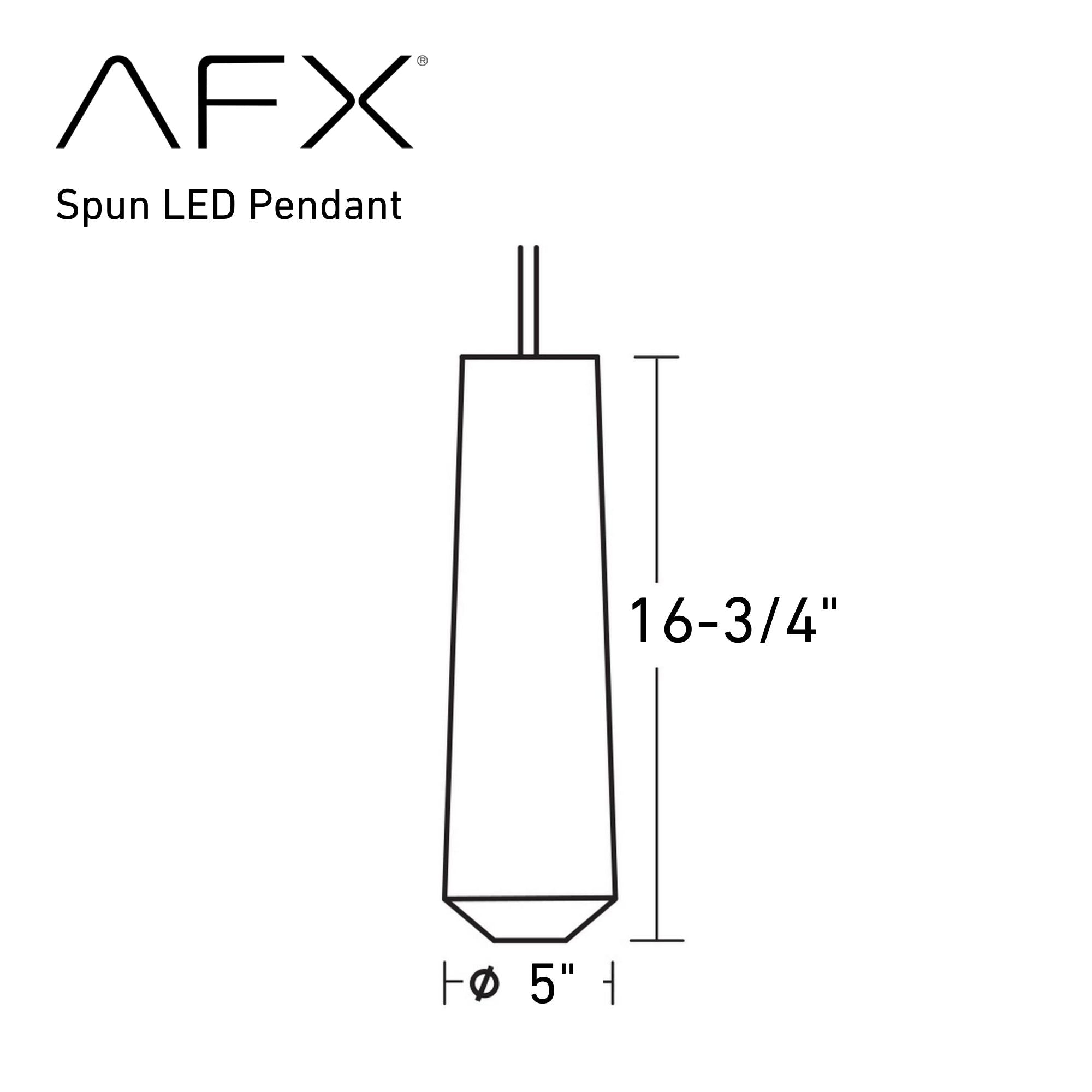 Spun 5" LED Mini Pendant, 3000K, Satin Nickel & Clear Shade, 120V - Bees Lighting