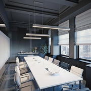 Stealth 46" LED Linear Pendant, Satin Nickel Finish, 120-277V - Bees Lighting