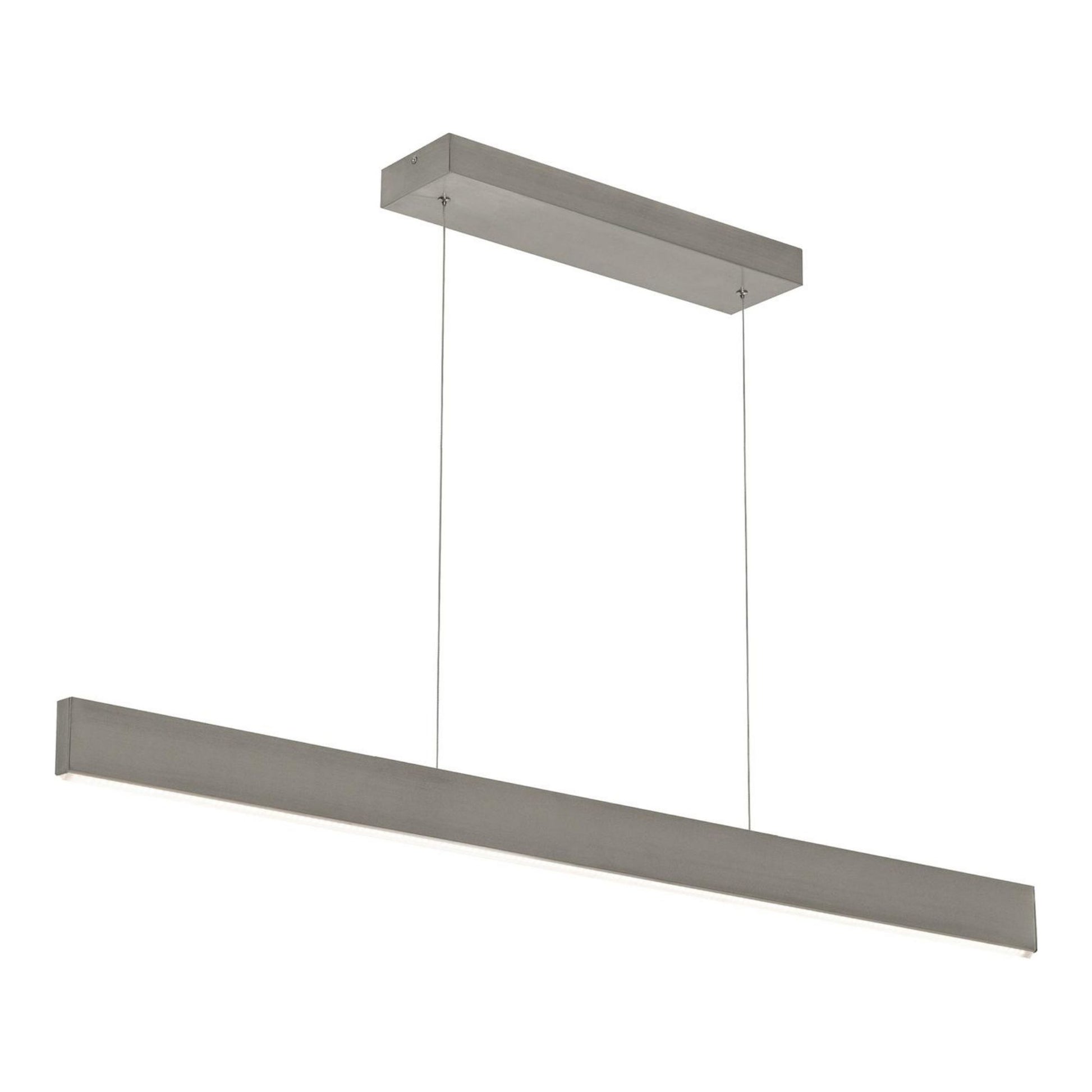 Stealth 46" LED Linear Pendant, Satin Nickel Finish, 120-277V - Bees Lighting