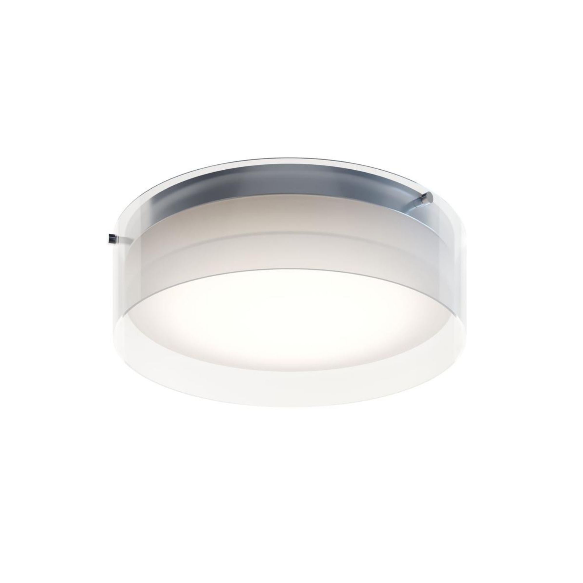 Studio 12" LED Flush Mount, Polished Chrome Finish