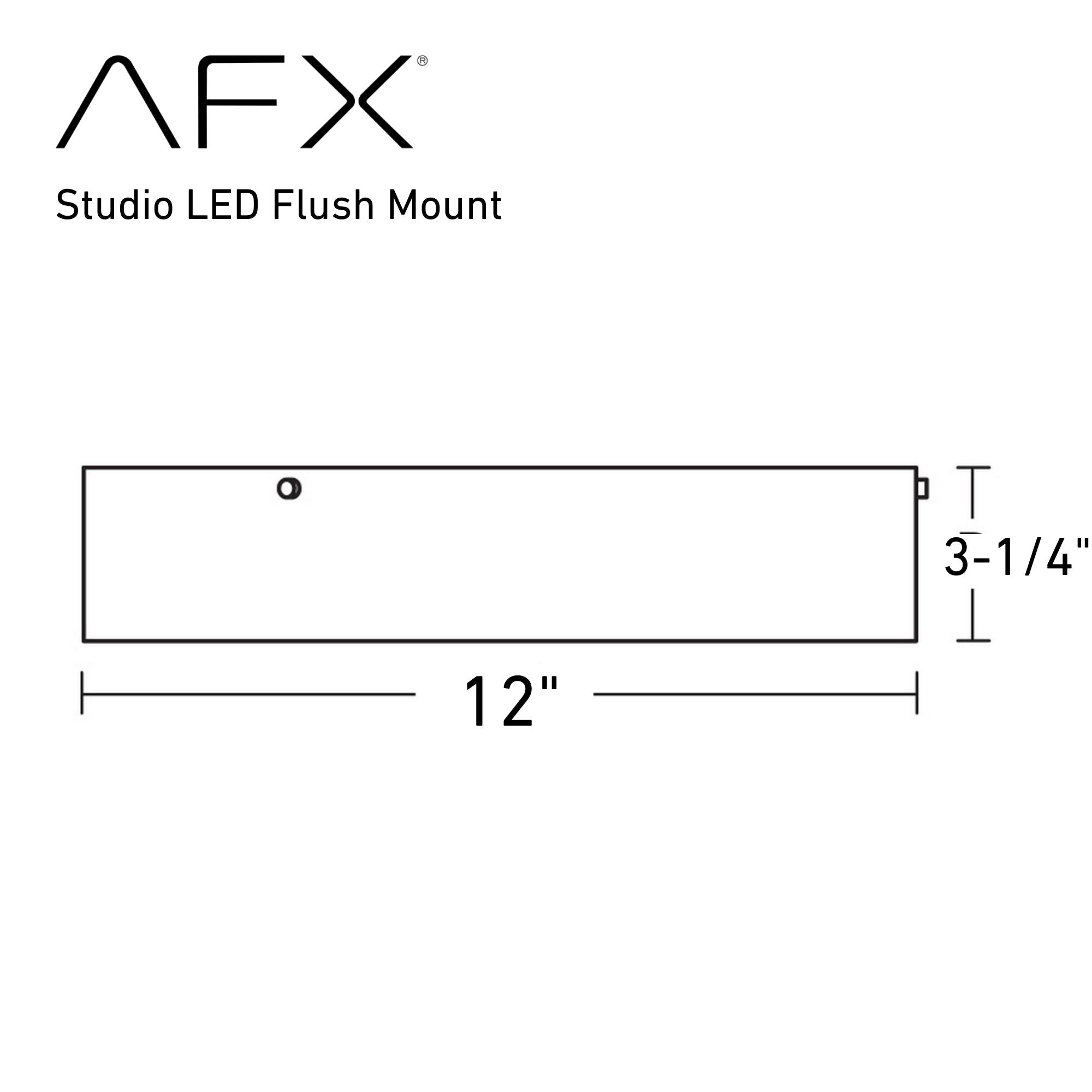 Studio 12" LED Flush Mount, Satin Brass Finish