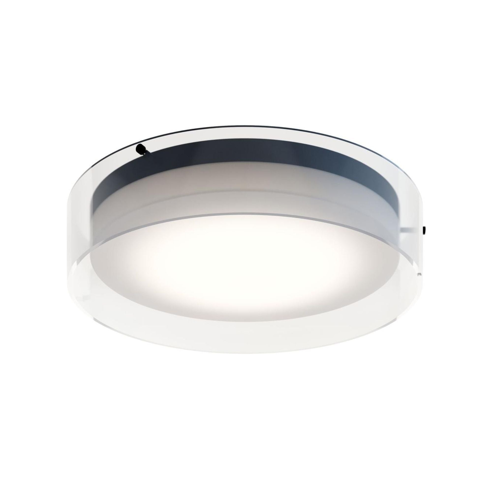Studio 16" LED Flush Mount, Black Finish