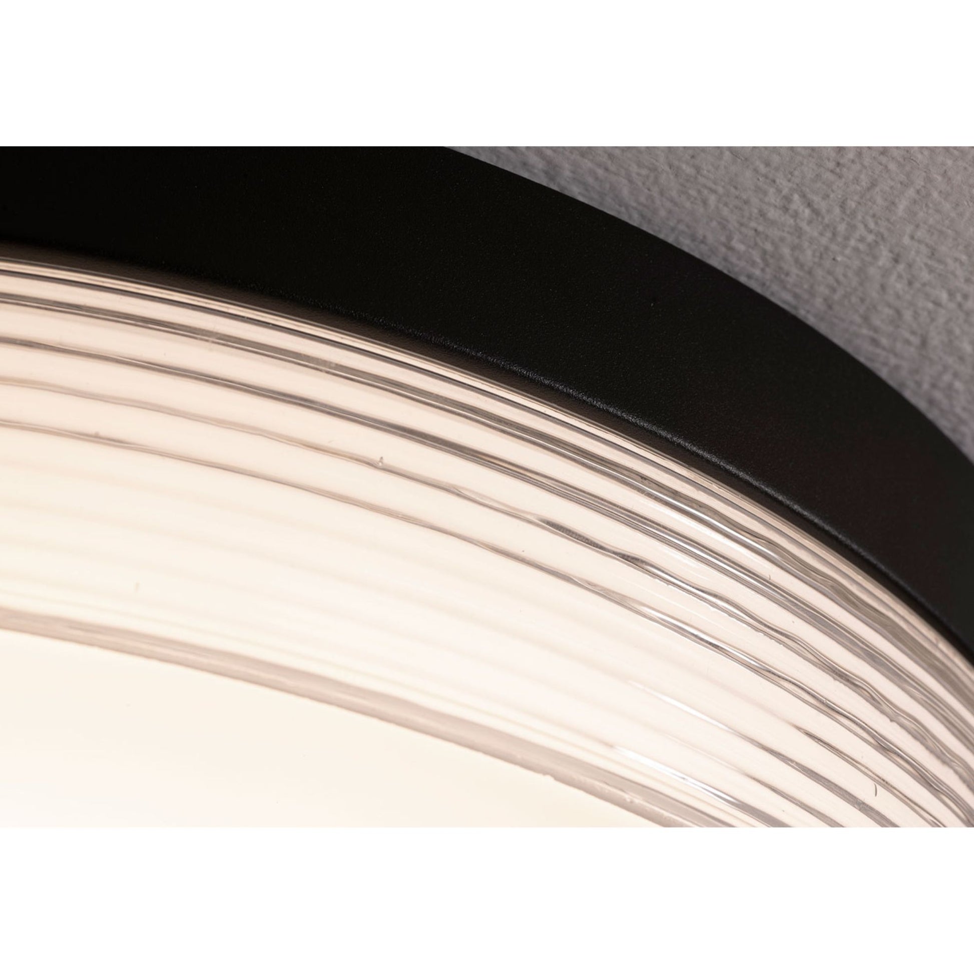 Tribeca 12" LED Flush Mount, Black Finish - Bees Lighting