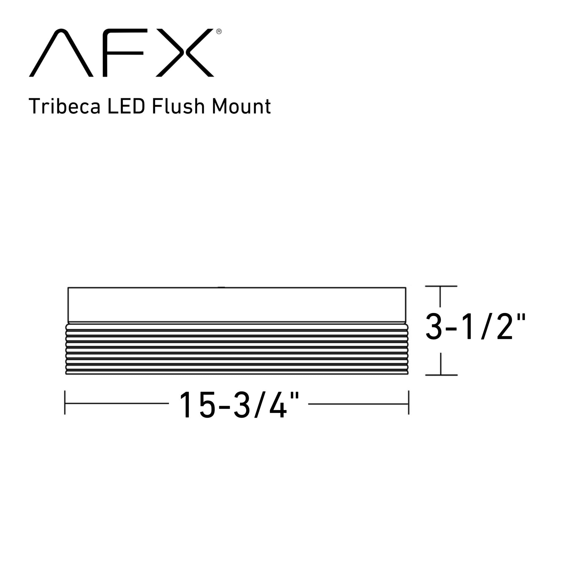 Tribeca 16" LED Flush Mount, Satin Nickel Finish - Bees Lighting