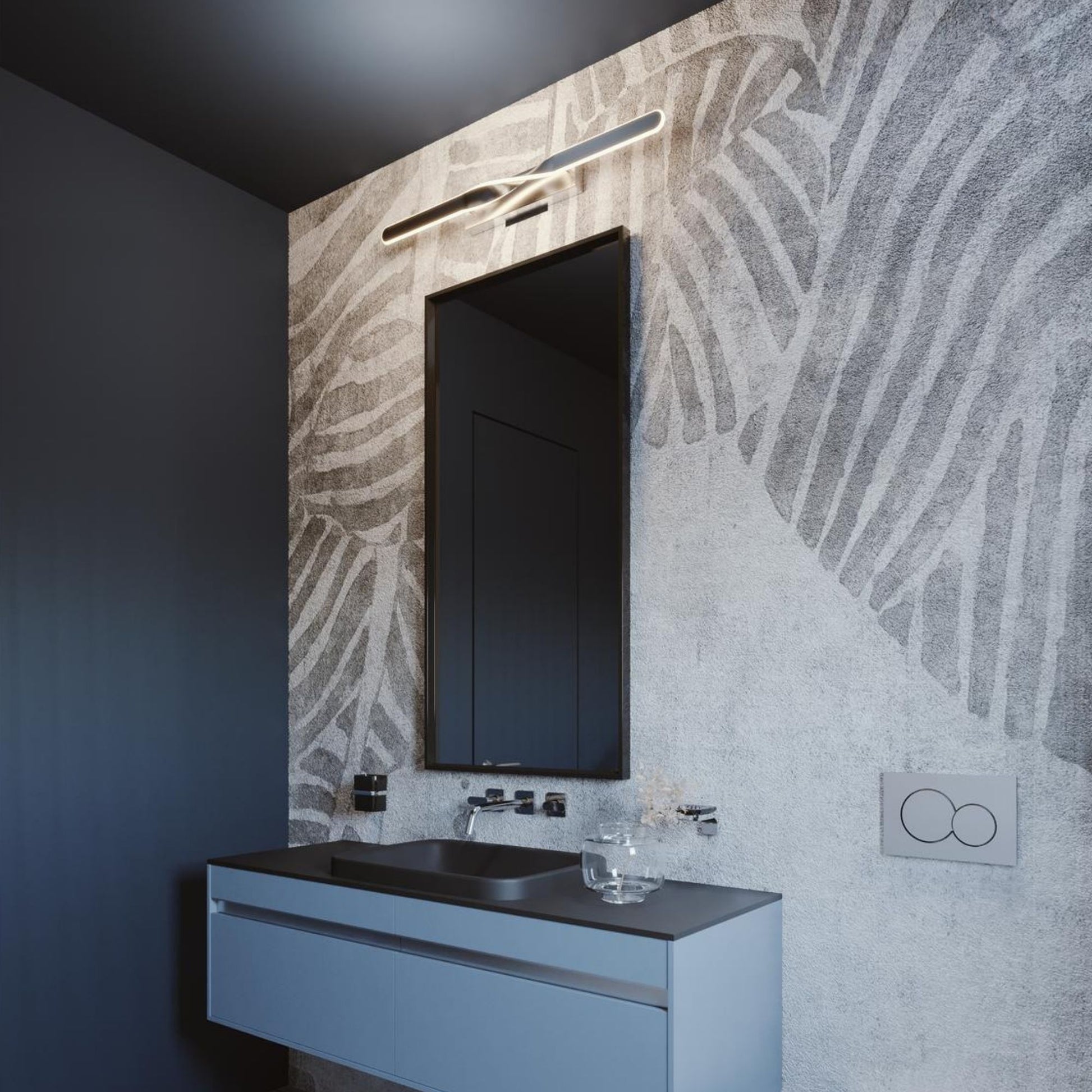 Twist 36" LED Vanity, Black Finish - Bees Lighting