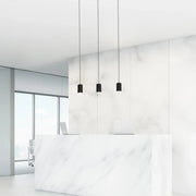 Tyke 36" 3-Light Linear Pendant, Black Finish - Bees Lighting