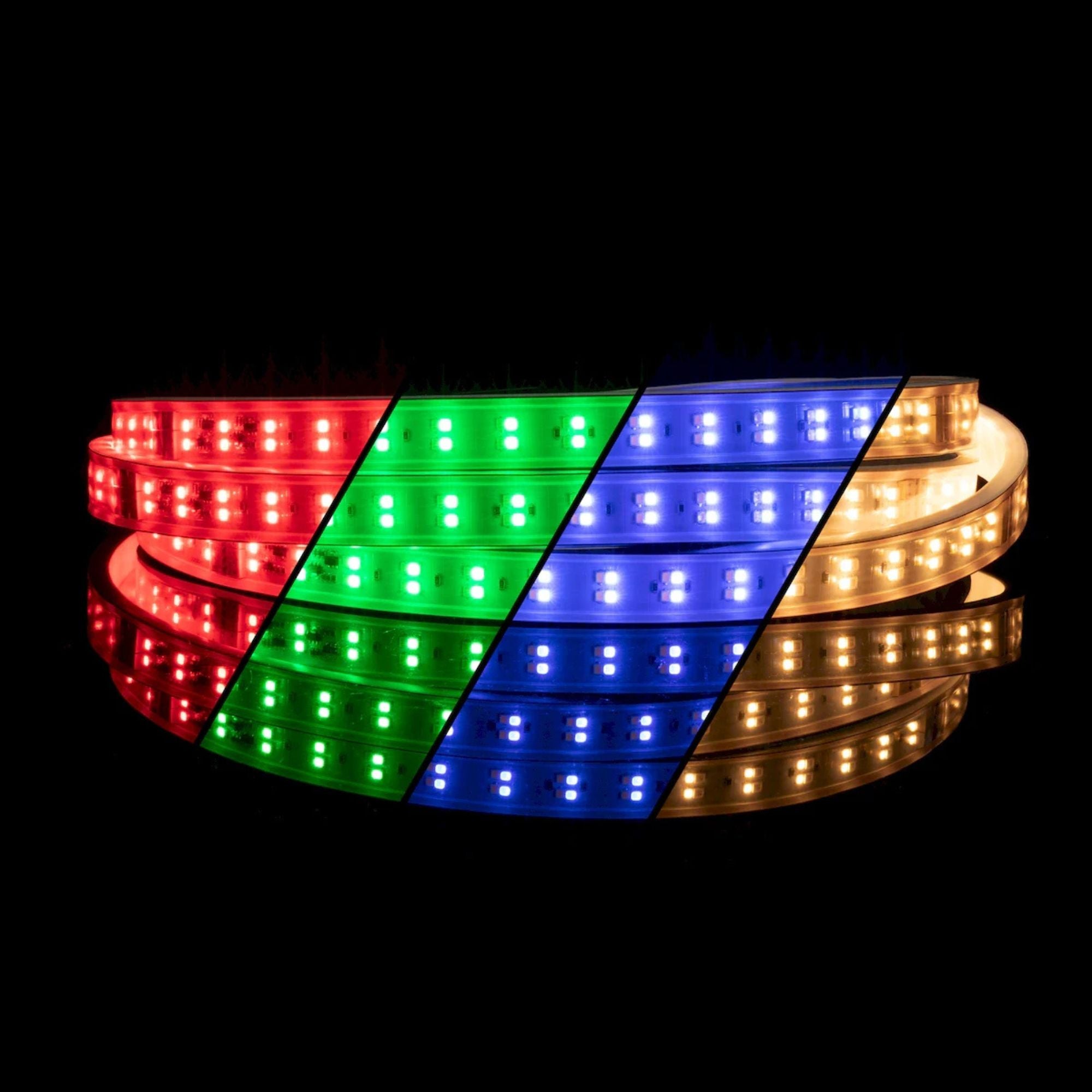 American Lighting Hybrid 3, 150ft, LED Tape Light, IP65, RGBW, 130 Lumens/ft, 120V