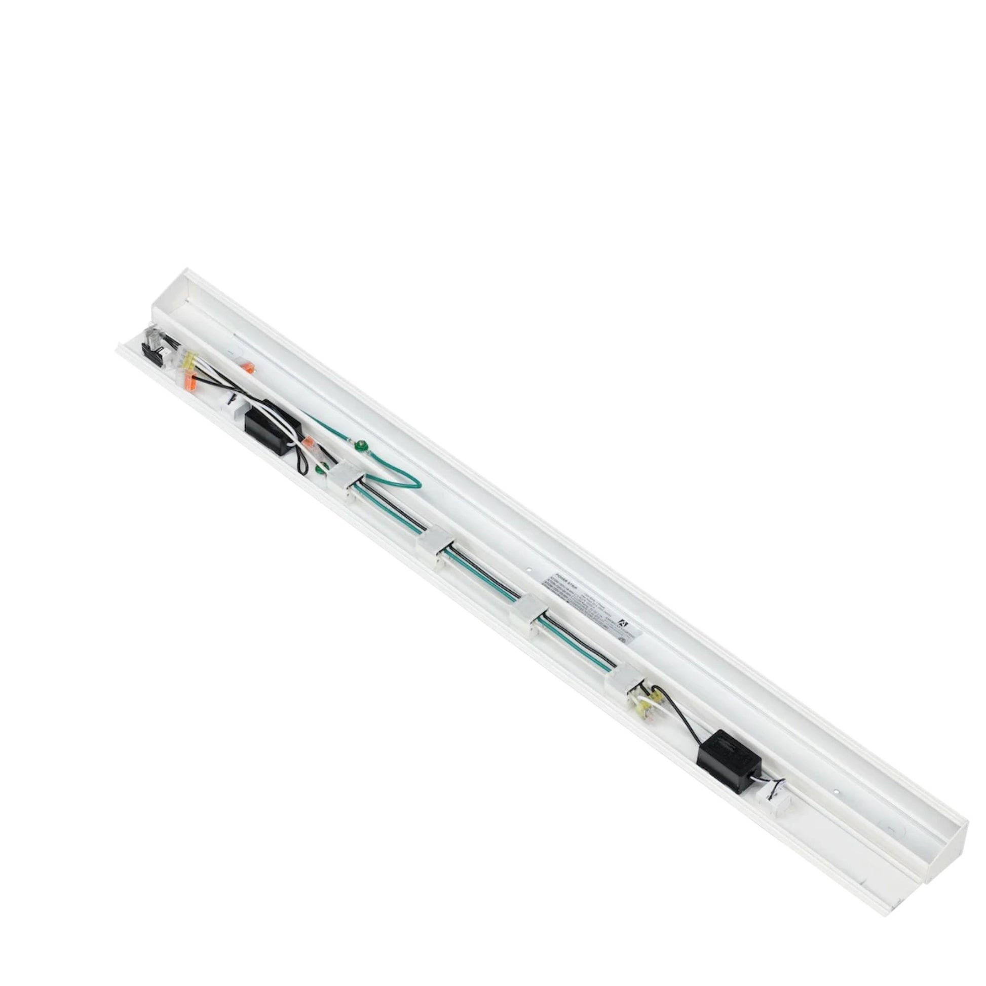 American Lighting - Atom 36" Under Cabinet Power Strip with 4 Receptacles and USB Ports, White | Bees Lighting