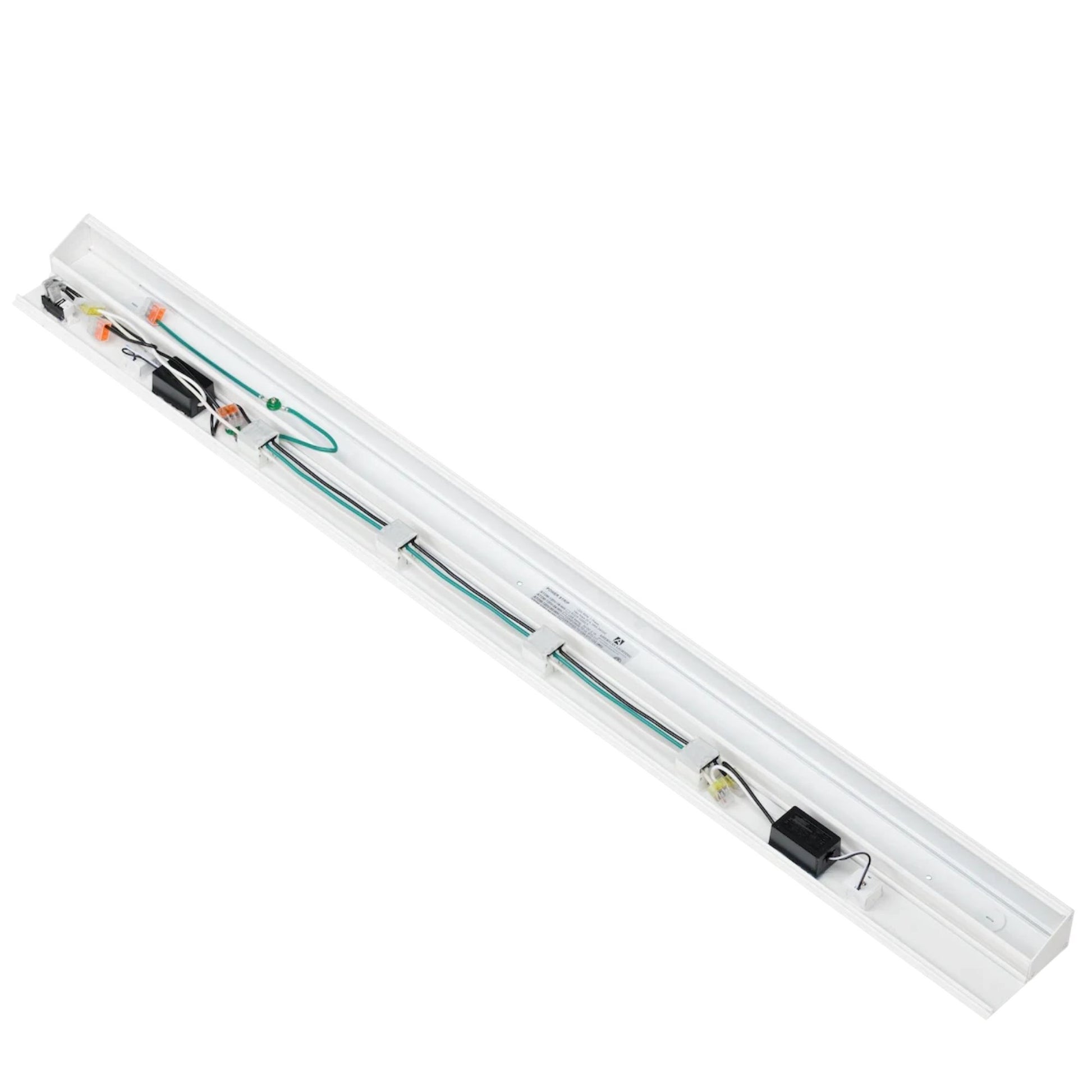 American Lighting - Atom 40" Under Cabinet Power Strip with 4 Receptacles and USB Ports, White | Bees Lighting