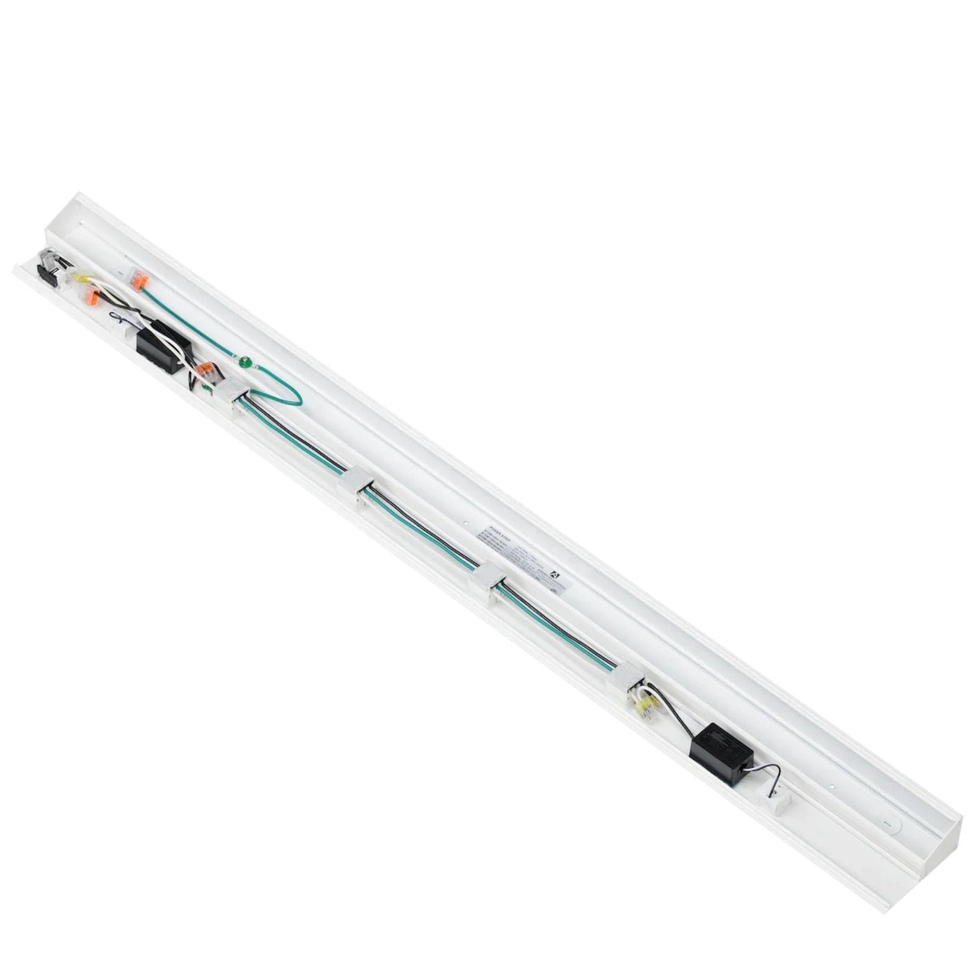 American Lighting - Atom 40" Under Cabinet Power Strip with 4 Receptacles and USB Ports, White | Bees Lighting