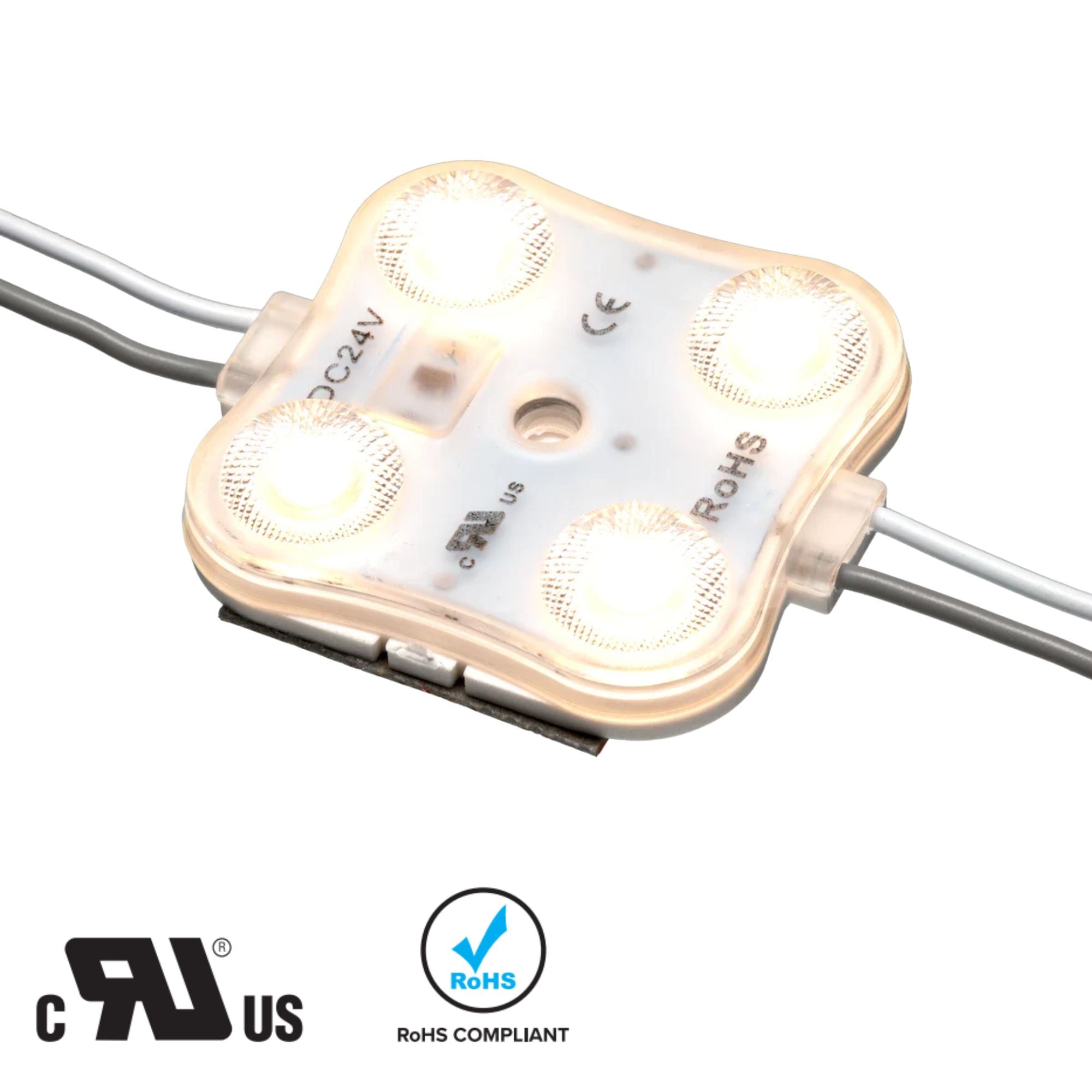 American Lighting - Static White LED Channel Ray Modules - 3000K, 167" String, 20 Modules, IP66 Rated | Bees Lighting