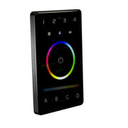 American Lighting CTRLW-DMXB-RGBTW-4Z RGBTW 4-Zone DMX Wall Controller, Touch-Sensitive, 12-24V DC