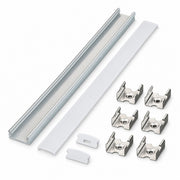 2 m surface-mount light channel bundle with frosted lens and mounting clips