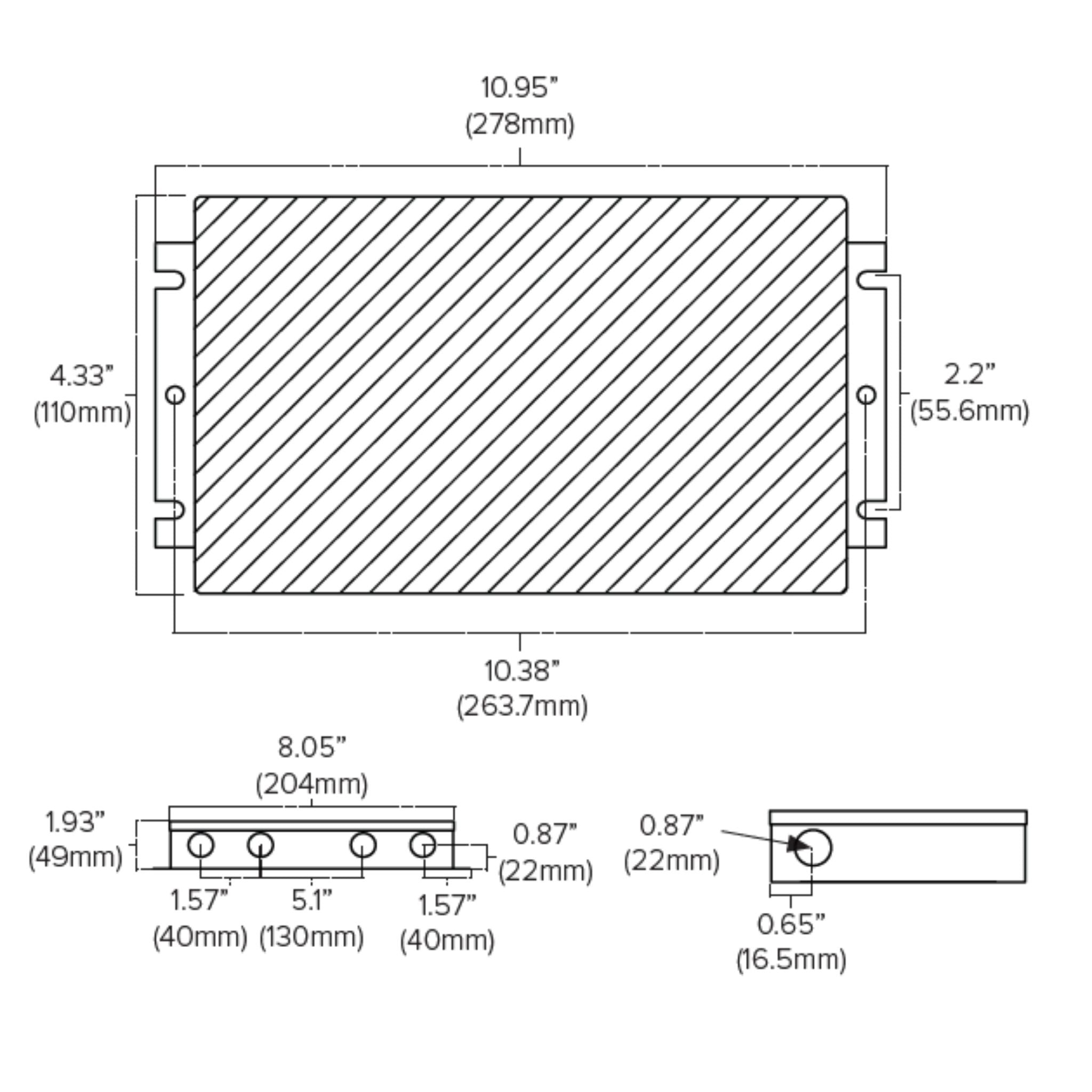 American Lighting LED-DRJ 192W LED Driver 24V Non-Dimming, Integrated Junction Box, Indoor/Outdoor - 120-277V