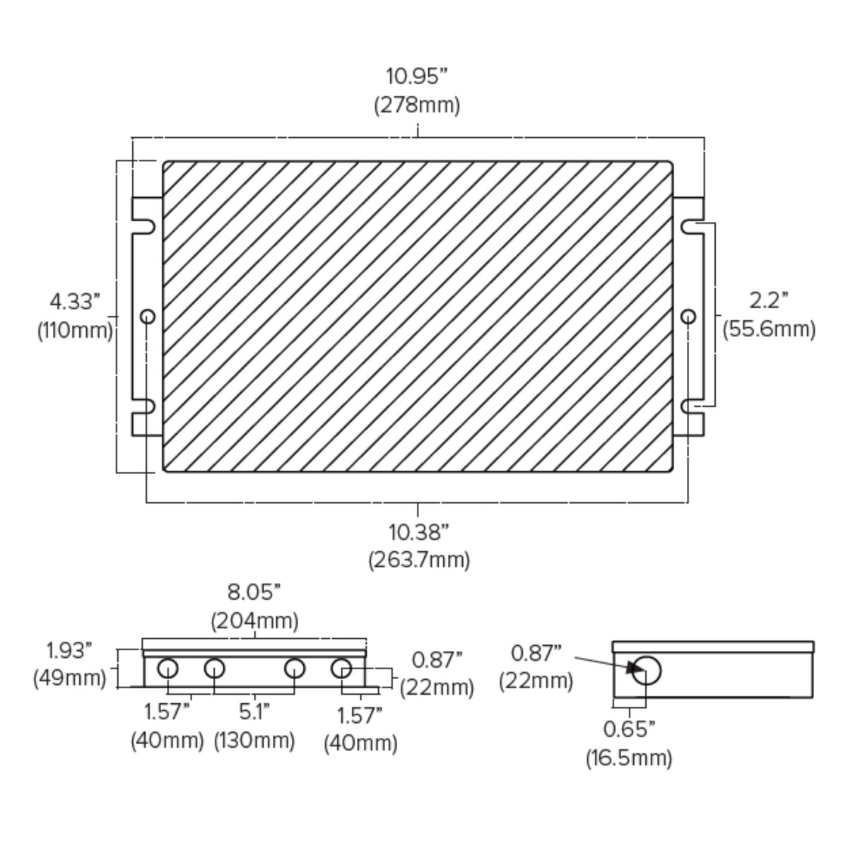 LED-DRJ 300W LED Driver 12V Constant Voltage, Wet Rated - 120-277V