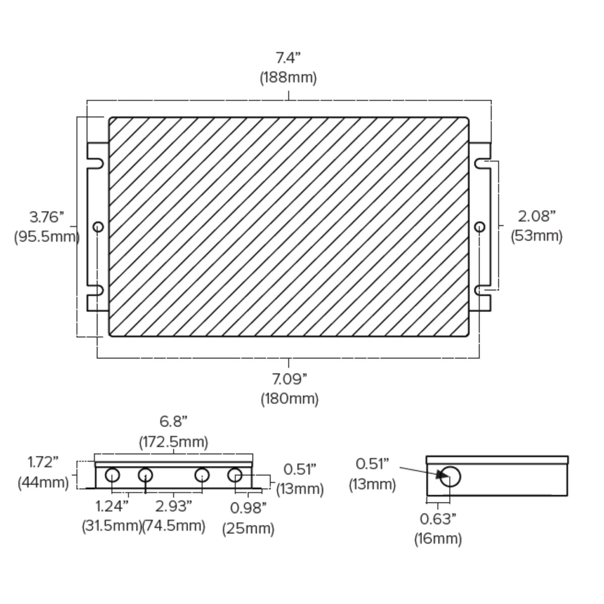 American Lighting LED-DRJ 60W LED Driver 24V Non-Dimming, Wet Rated, Indoor/Outdoor - 120-277V