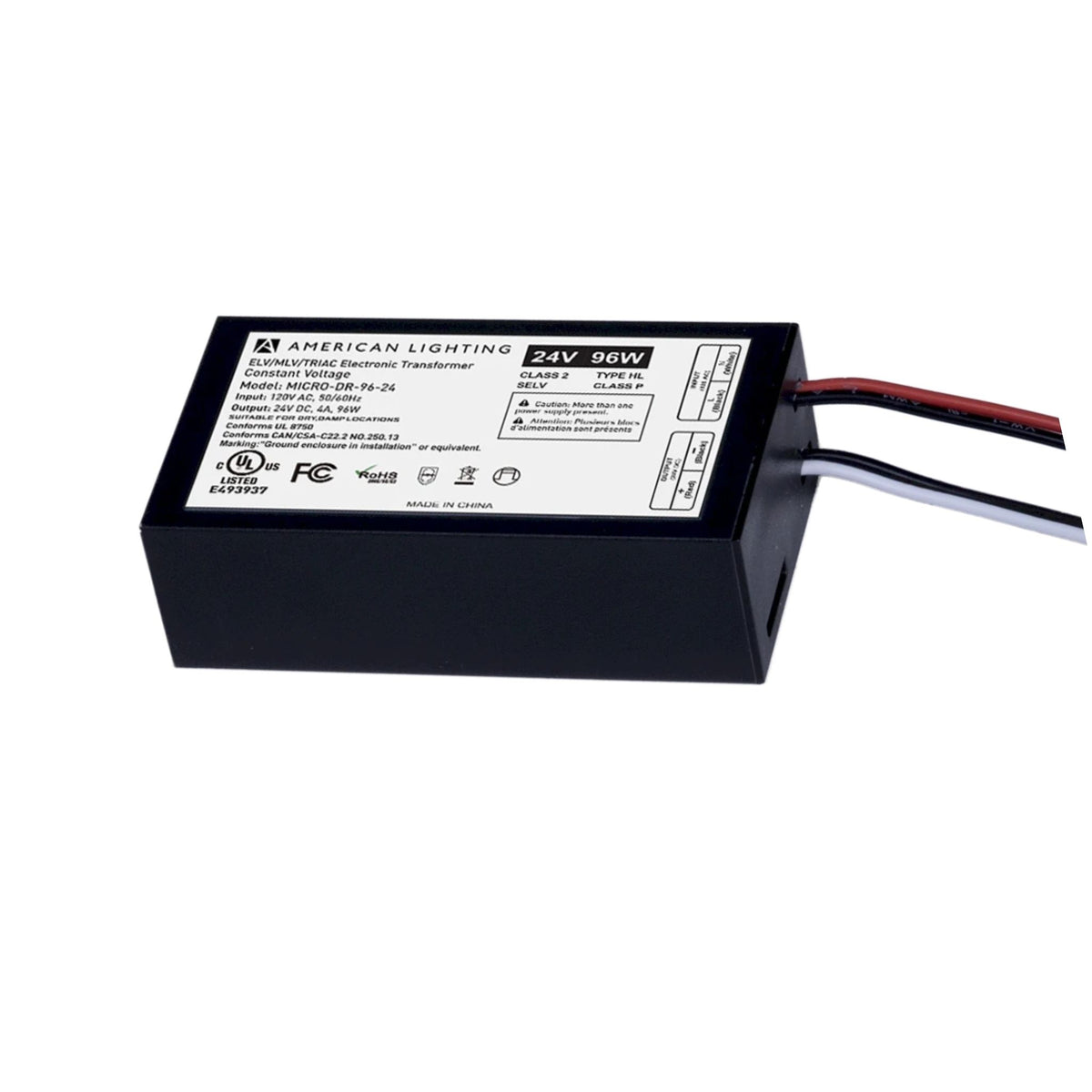 American Lighting MICRO-DR Series LED Transformer | Dimmable, 12V & 24V DC
