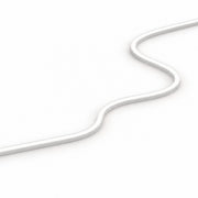 White side-bend LED neon strip with flexible profile and stepped corner bend