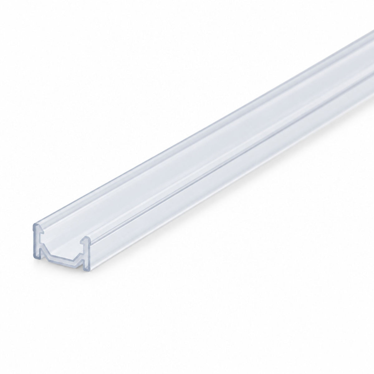 American Lighting Minuet 6x6 PC mounting channel, clear open profile end view