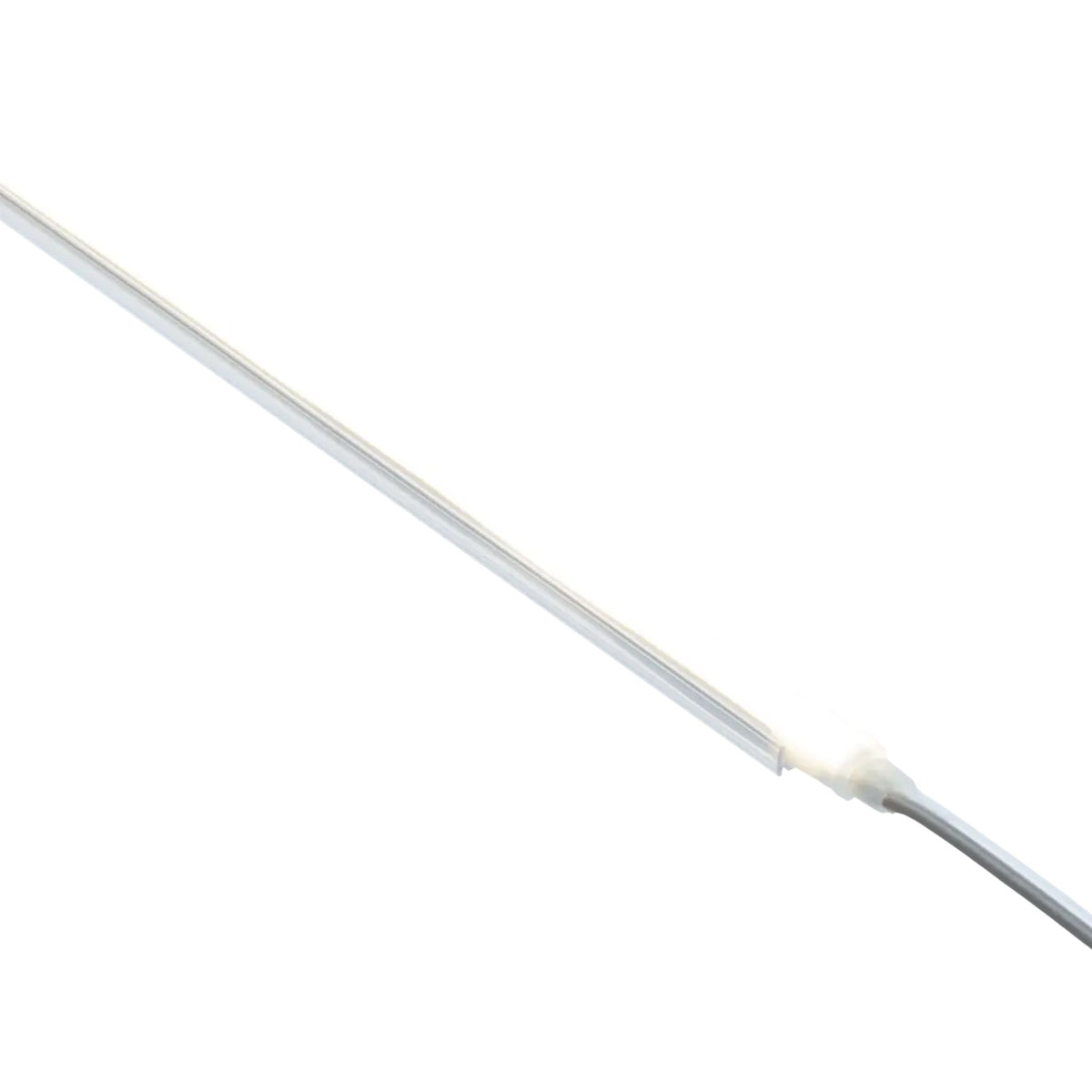 Long clear PC mounting channel with open slot and side walls