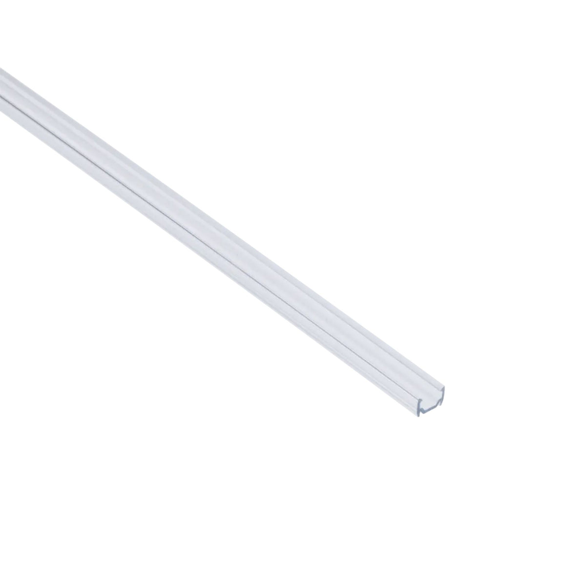 Clear open PC mounting channel bar with U-shaped interior